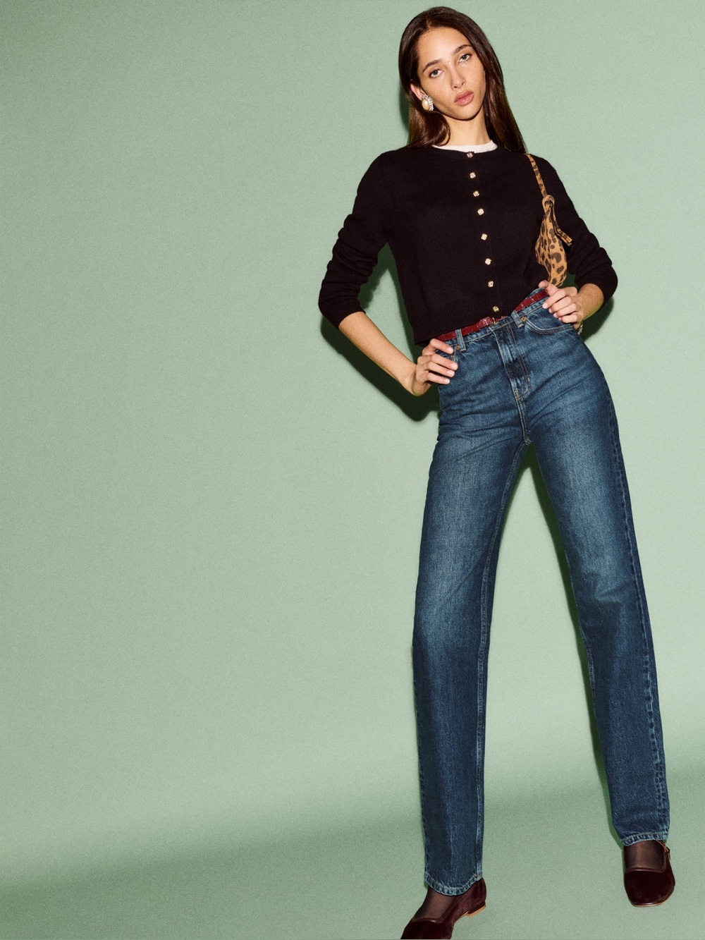Reformation Wilder Jeans in Dark Blue Wash